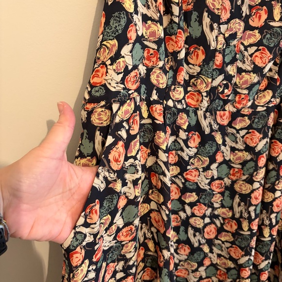 Forever 21 Floral Pocket dress Sz 1x 14 16 - Picture 3 of 12